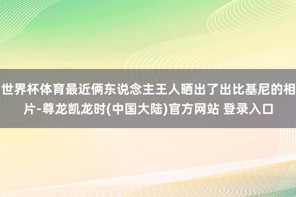 世界杯体育最近俩东说念主王人晒出了出比基尼的相片-尊龙凯龙时(中国大陆)官方网站 登录入口