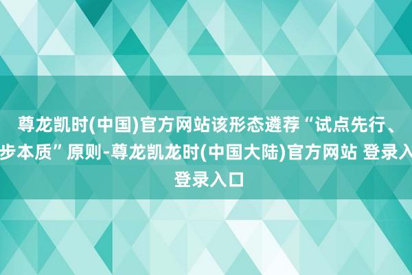 尊龙凯时(中国)官方网站该形态遴荐“试点先行、稳步本质”原则-尊龙凯龙时(中国大陆)官方网站 登录入口