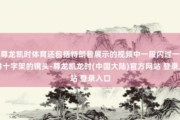 尊龙凯时体育还包括特朗普展示的视频中一段闪过一排排十字架的镜头-尊龙凯龙时(中国大陆)官方网站 登录入口